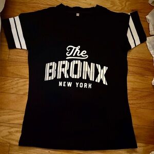 Bronx New York Navy V Neck New